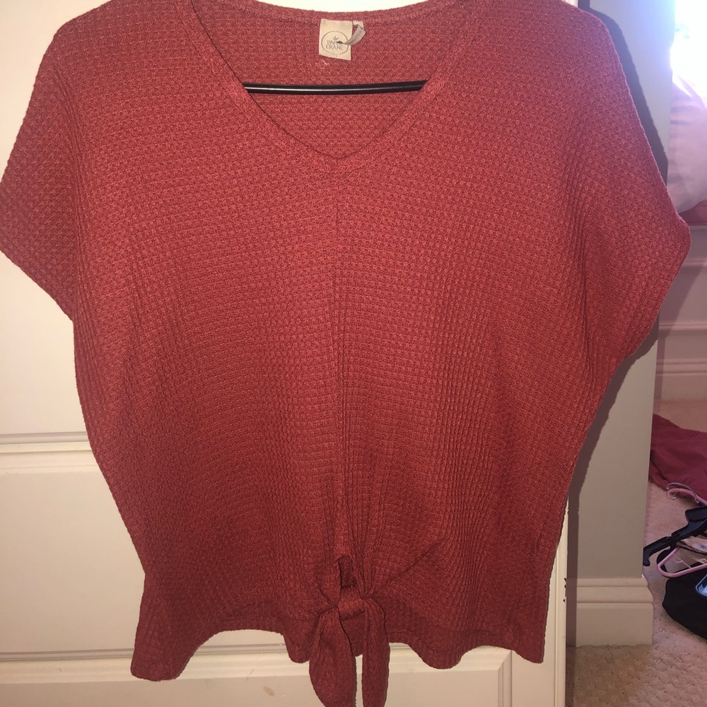 Short sleeve sweater top size medium
